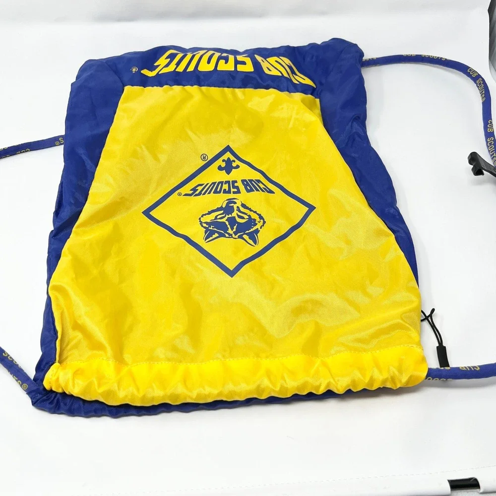 BSA Original Cub Scouts Backpack Zipper Pocket Drawstring Camping Hiking 14X17in